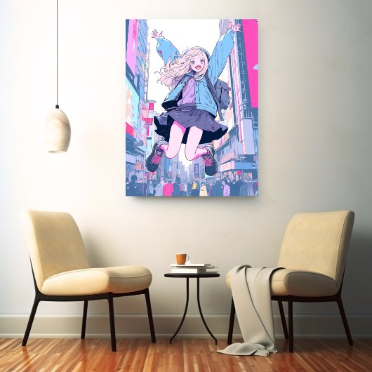 Jumping JK アートパネル｜寿司娘 Art Panel GenerativeAI キャンバスプリント