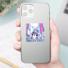 Jumping JK シール｜寿司娘 Seal GenerativeAI シール