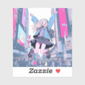 Jumping JK シール｜寿司娘 Seal GenerativeAI シール (シート)