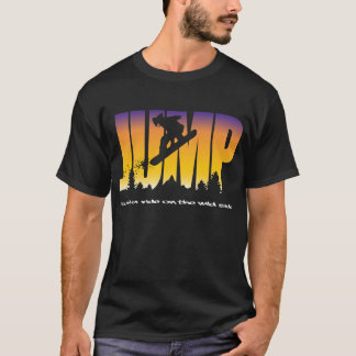 Jumping snowboarder tシャツ