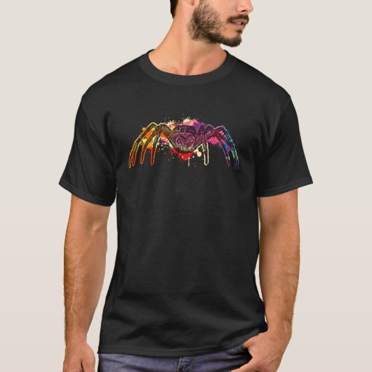 Jumping Spider Animal Colorful  1 Tシャツ (正面)