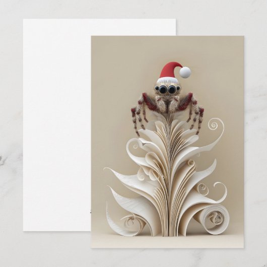 Jumping Spider Christmas Cards シーズンカード (正面/裏面)
