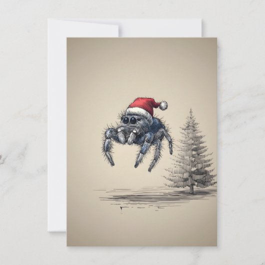 Jumping Spider Christmas Cards シーズンカード (正面)