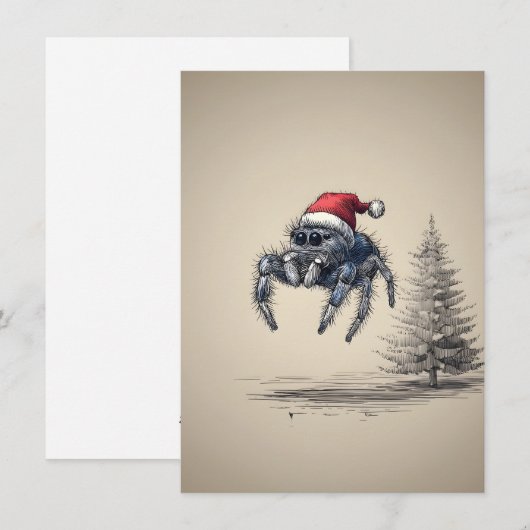 Jumping Spider Christmas Cards シーズンカード (正面/裏面)