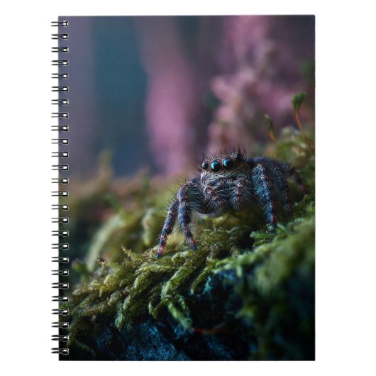 Jumping Spider Forestノートブック ノートブック (正面)
