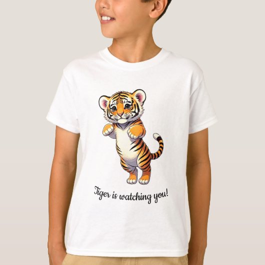 Jumping Tiger Cub Tシャツ (正面)