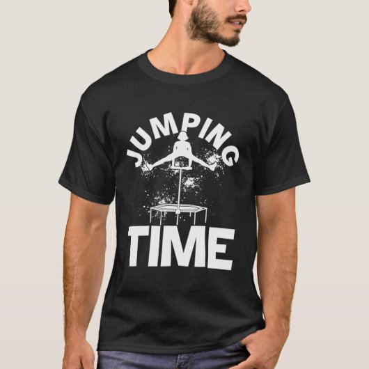 Jumping Time Training Trampoline Fan Jumping Cardi Tシャツ (正面)