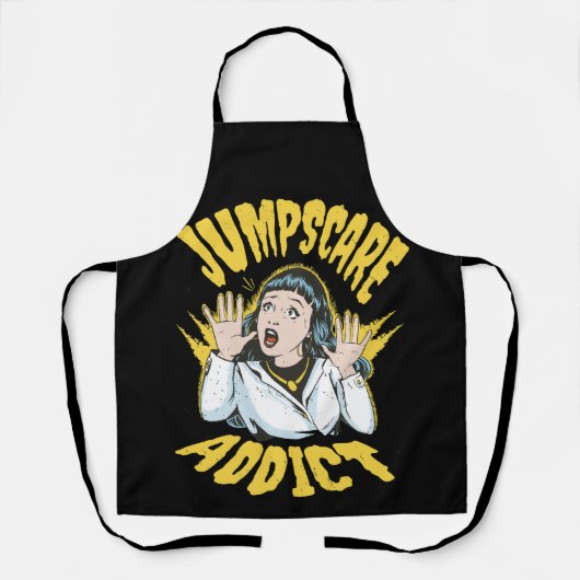 Jumpscare Addict エプロン (正面)
