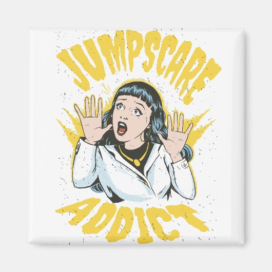 Jumpscare Addict マグネット (正面)