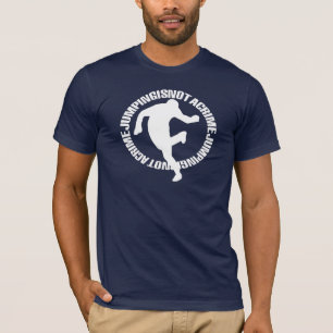 Jumpstyleのスタイルの前部及びCAPPは裏側を記録します Tシャツ