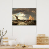 Junction of the Thames, William Turnerファインアート ポスター (キッチン)