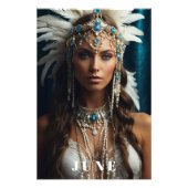 *~ JUNE女性誕生日PEARLS Boho AP53 フォトプリント (正面)