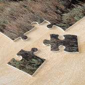 june湖のHwy 395に沿う古い農家 ジグソーパズル (側面)