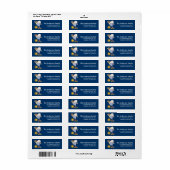 June Angel of the Month差出人住所ラベル ラベル (フルシート)