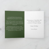 June Birth Flower Birthday Card Roses Honeysuckle カード (内部)