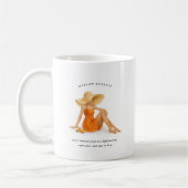 June Birth Month Girl | Monogram  コーヒーマグカップ (左)