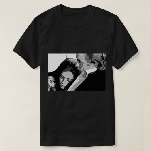 June Carter Cash And Johnny Cash Black And White P Tシャツ (デザイン正面)
