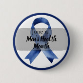 June Men's Health Month 缶バッジ (正面)