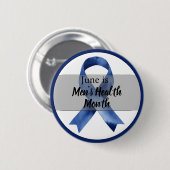 June Men's Health Month 缶バッジ (正面&裏面)