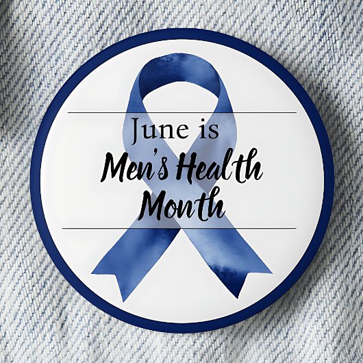 June Men's Health Month 缶バッジ
