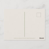 June Month Flowers Honeysuckle Rose Beige ポストカード (裏面)