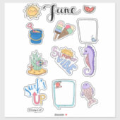 June Sticker Sheet – Summer Start シール (シート)