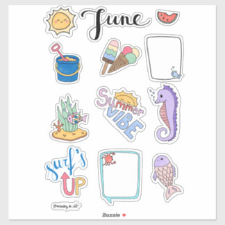 June Sticker Sheet – Summer Start シール