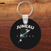 Juneau Alaska Orca Killer Whale Watching Camping V キーホルダー (正面)