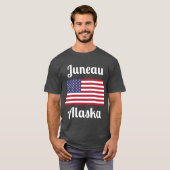 Juneau Alaska Stylish Prints3 Tシャツ (正面フル)