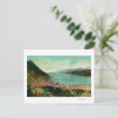 Juneau, Alaska Town View with Treadwell Mine in ポストカード (スタンド正面)