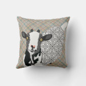 Junebugの格子縞のMojoの枕 クッション (裏面)