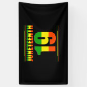 Junechostsブラックアメリカンプライド 横断幕 (縦)