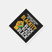 Junechuch Black freedom today私は黒い スタンダードカクテルナプキン (角)