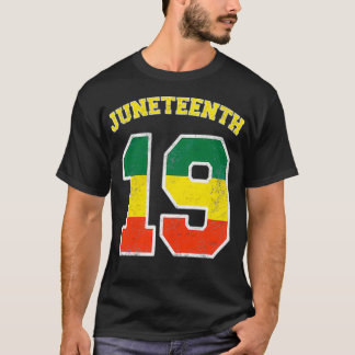 Juneech Ancestorsブラックプライドアフリカ6月19日F Tシャツ