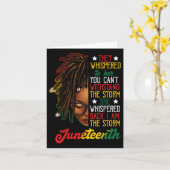 Junefuth Black Women Wredlocks Loc'd Hair Messy カード (黄色い花)