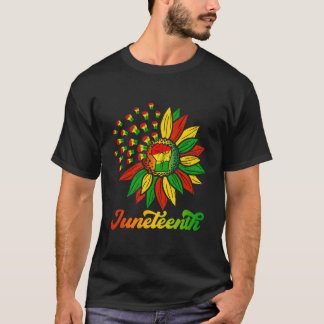 Junenth ブラック アフリカ系アメリカ人 1865年6月 tシャツ