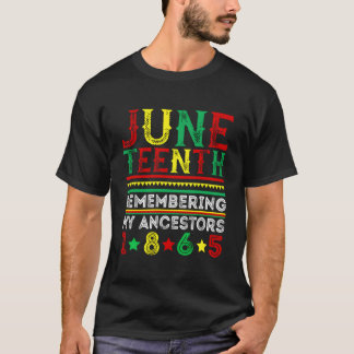 Junenth 1865 私の先祖を偲んで Junenth Tシャツ
