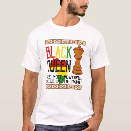 Junenth Freedom Day Black Queen The Most Powerful Tシャツ (正面)