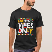 Junenth S Only 1865 African American Tシャツ (正面)