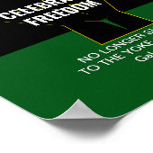 Junet歯FREEDOM祝カスタマイズ聖なる書物、 経典 ポスター (角)