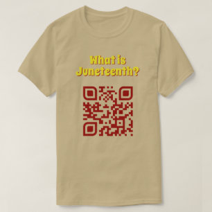 Juneteenthって何?QRコードTシャツ Tシャツ
