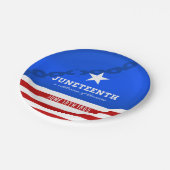 Juneteenth解放のお祝い ペーパープレート (アングル)