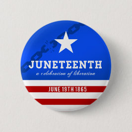 Juneteenth解放のお祝い 缶バッジ