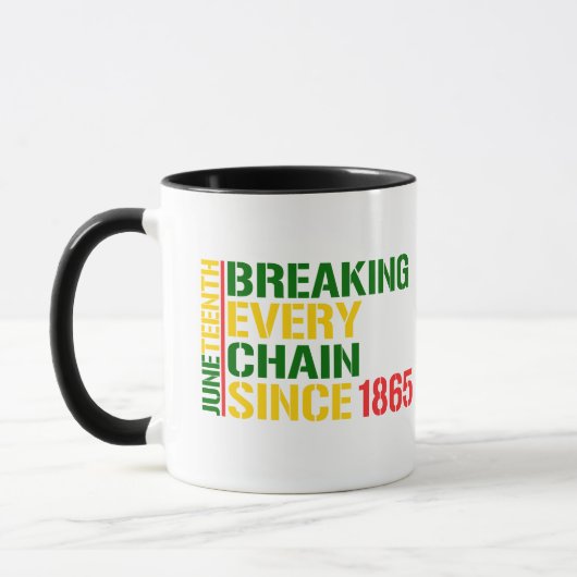 JUNETEENTH 束縛を断ち切る 1985 ブラックマンス マグカップ (左)