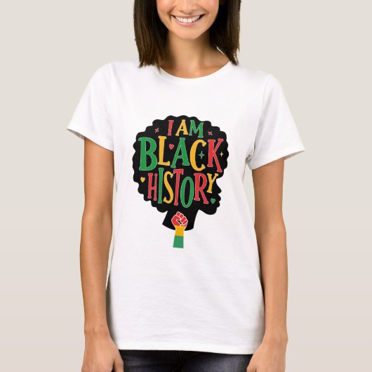 Juneteenth - 黒人の歴史 tシャツ (正面)