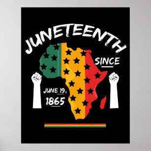 Juneteenth 1865年6月19日以来 Tシャツ フリーイッシュ ポスター