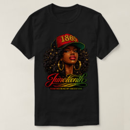 Juneteenth 1865 先祖を思い出すデザイン tシャツ