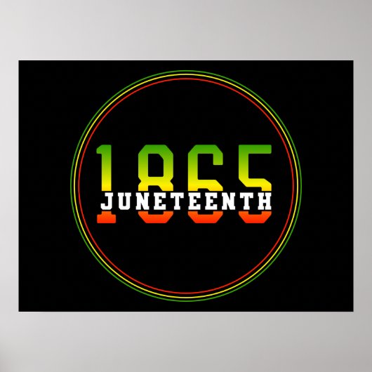 Juneteenth 1865 Celebrating Black Freedom  ポスター (正面)