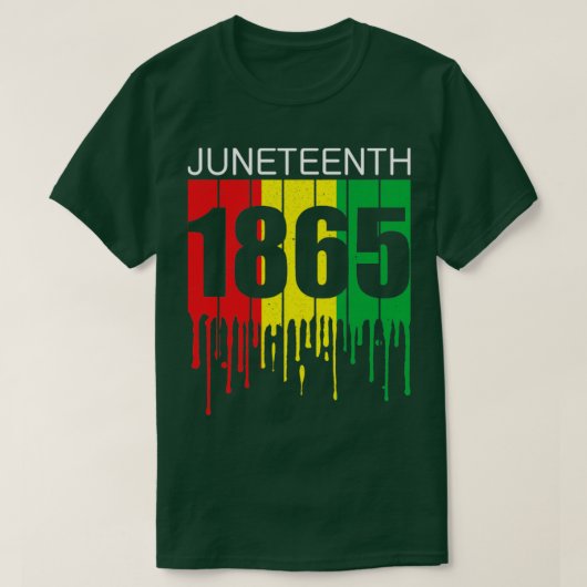 Juneteenth 19 June 1865 The Real Independence Day Tシャツ (デザイン正面)