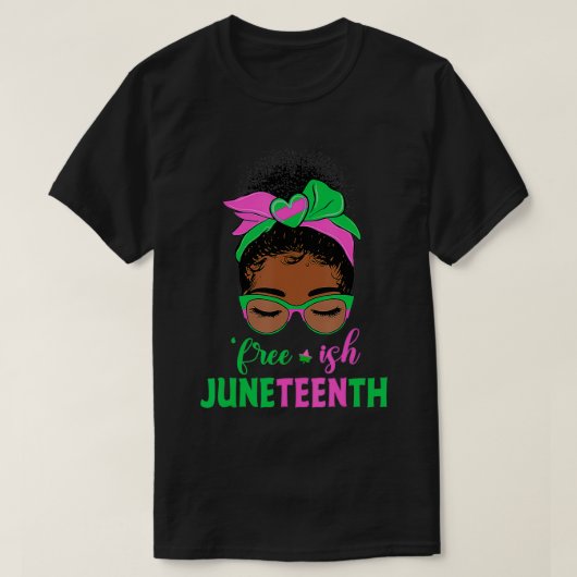 Juneteenth Aka Freeish Since 1865 Independence chr Tシャツ (デザイン正面)